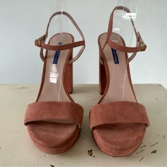 Stuart Weitzman Sunray Dersue (desert rose beige) Platforms Women's Size 11 M